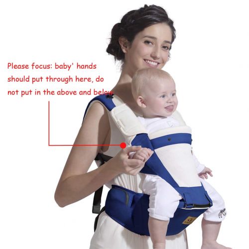  [아마존베스트]Bebear Bebamour New Style Designer Sling and Baby Carrier 2 in 1,Approved by U.S. Safety Standards,Dark Blue