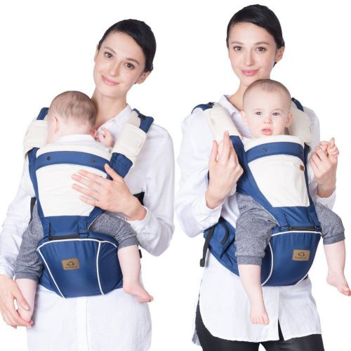  [아마존베스트]Bebear Bebamour New Style Designer Sling and Baby Carrier 2 in 1,Approved by U.S. Safety Standards,Dark Blue