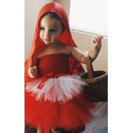 BebesPreciousMoments Little Red Riding Hood tutu dress costume; First Halloween costume; Little Red Riding Hood; Tutu Halloween costume; Red Riding hood