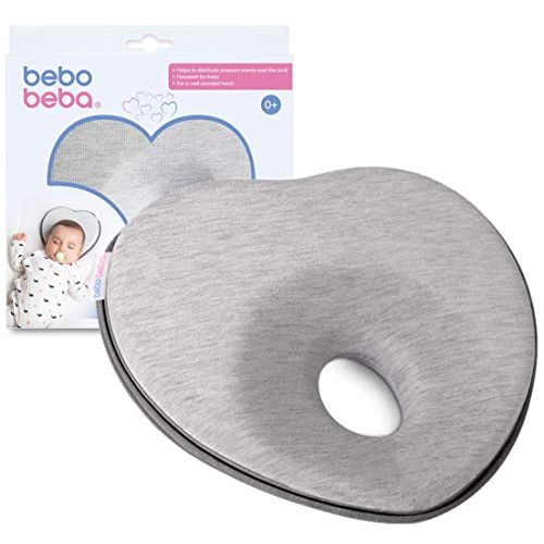  [아마존베스트]Bebo beba Newborn Baby Head Shaping Pillow | Memory Foam Cushion for Flat Head Syndrome Prevention | Prevent...