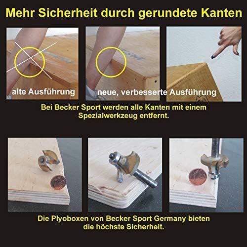  [아마존베스트]Becker-Sport Germany Becker Box M World First, 5 in 1 Box, (BSG 28963) Unique Plyo Box with 5 Jumping Heights