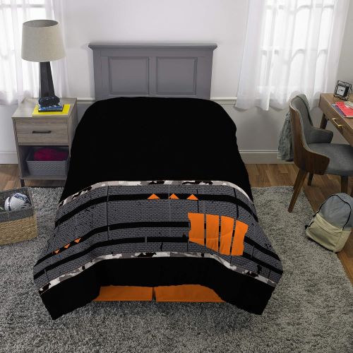  Beckham Franco Bedding Super Soft Comforter and Sheet Set, 4 Piece Twin Size, Call of Duty Black Ops