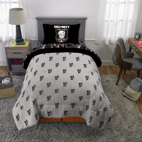  Beckham Franco Bedding Super Soft Comforter and Sheet Set, 4 Piece Twin Size, Call of Duty Black Ops