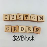 /Beckmanwoodworks Wooden Baby Letter Blocks | Personalized Baby Gift | Custom Baby Blocks | Baby Christmas Gift