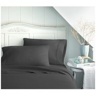 Becky Cameron BC-3PC-TWIN-BLACK ienjoy Home 3 Piece Double Brushed Microfiber Bed Sheet Set, Twin, Black