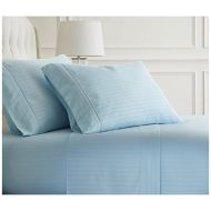 Becky Cameron 4 Piece Sheet Set Embossed Dobby Stripe, Full, Aqua