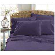 Becky Cameron ienjoy Home 6 Piece Double Brushed Microfiber Bed Sheet Set, Full, Purple
