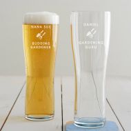 BeckyBroome Personalised Gardening Pint Glass