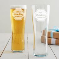 BeckyBroome Personalised Drinking Enthusiast Pint Glass