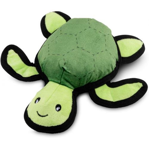  BECO PETS Tommy The Turtle, Rough and Tough Interactive Dog Toy with Squeaker