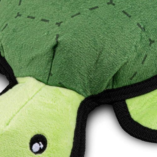  BECO PETS Tommy The Turtle, Rough and Tough Interactive Dog Toy with Squeaker
