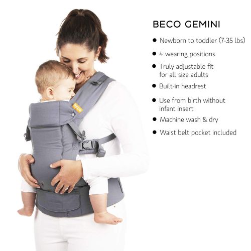  Beco Baby Carrier Beco Gemini Baby Carrier - Viridian, All Positions Performance