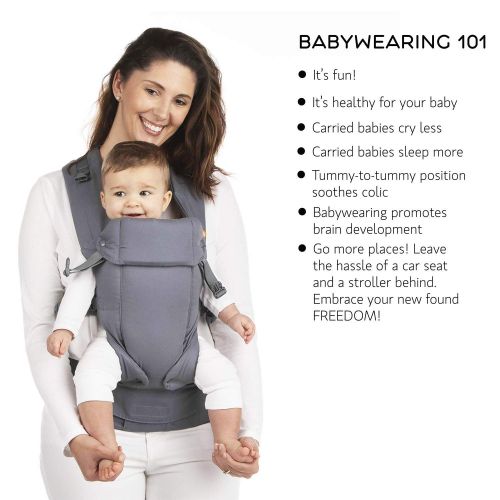  Beco Baby Carrier Beco Gemini Baby Carrier - Cool Mesh Grey, Sleek and Simple 5-in-1 All Position Backpack Style Sling for Holding Babies, Infants and Child from 7-35 lbs Certified Ergonomic