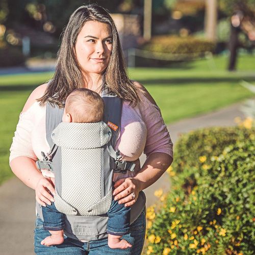  Beco Baby Carrier Beco Gemini Baby Carrier - Cool Mesh Grey, Sleek and Simple 5-in-1 All Position Backpack Style Sling for Holding Babies, Infants and Child from 7-35 lbs Certified Ergonomic