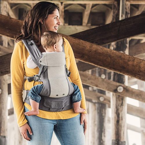  Beco Baby Carrier Beco Gemini Baby Carrier - Cool Mesh Grey, Sleek and Simple 5-in-1 All Position Backpack Style Sling for Holding Babies, Infants and Child from 7-35 lbs Certified Ergonomic