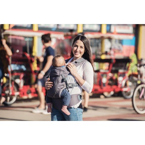  Beco Baby Carrier Beco 8 Baby Carrier, Dark Grey Cotton, All Seasons Ergonomic Baby Carrier Comes Complete with Infant Insert, Removable Lumbar Support, 360° of Comfort for Parent and Child