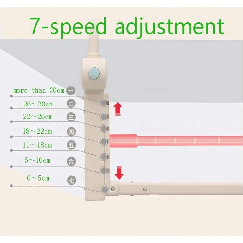  Bed rail Vertical Lift Baby Bed Rail Adjustable Anti-Fall Toddler Bedside Guard with External Safety Lock, Safe Sleep Crib Bumper