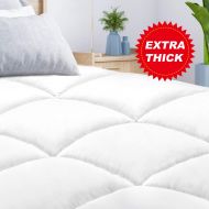 [아마존 핫딜]  [아마존핫딜]BedStory Premium Plush Mattress Topper Queen, Hotel Quality Bed Topper 2 Inch, Hypoallergenic Down Alternative Fiber Mattress Pad Cover Topper, with 4 Anchor Bands, 10-Year Warrant