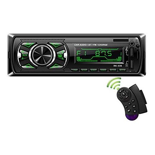  [아마존베스트]-Service-Informationen Bedee Car Radio with Bluetooth Hands-Free Kit MP3 Car Radio 1 Din USB Digital Media Receiver with SWC Remote Control, 7 LED Colours, SD/AUX/FM Radio, Universal for Android/iPhone/i