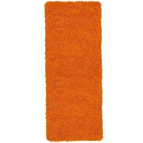  Bedford Home Memory Foam Shag Bath Mat 2-Feet by 5-Feet - Orange