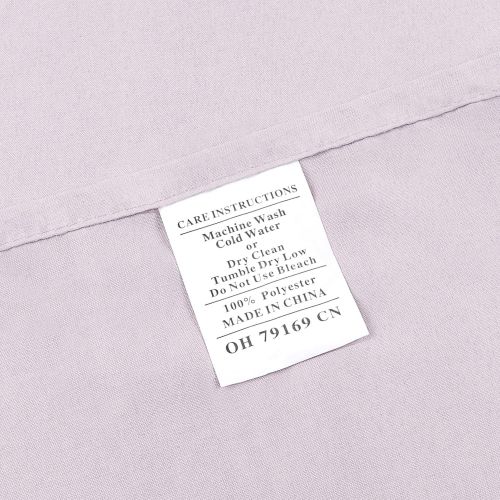  Embroidered Brushed Microfiber Sheets Set- Soft, Hypoallergenic, Wrinkle Resistant 4 Piece Sheet Set by Bedford Home (Queen) (Lavender)