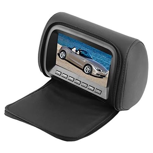  Bediffer 7 Inch Car Widescreen Headrest LCD Monitor MP5 Video Player Car Multimedia Display Remote Control 12V Access to DVD