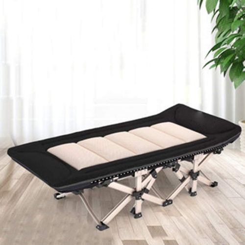  Beds Folding Lounge Folding Single Invisible Camp Portable Simple Nap for Home Guests (Color : Brown, Size : 1906735cm)