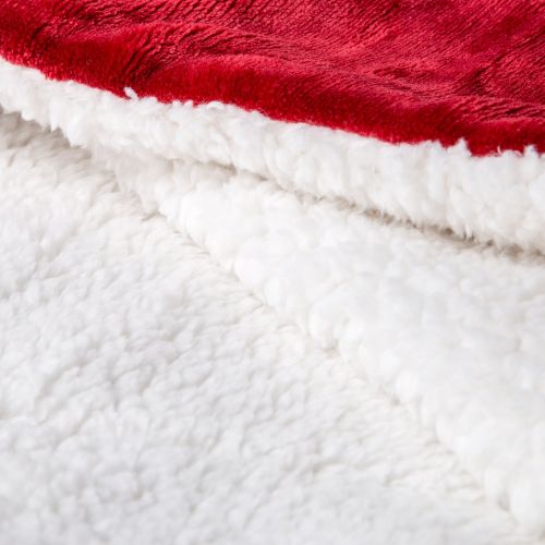  Bedsure Sherpa Fleece Blanket Throw Size Red Plush Throw Blanket Fuzzy Soft Blanket Microfiber