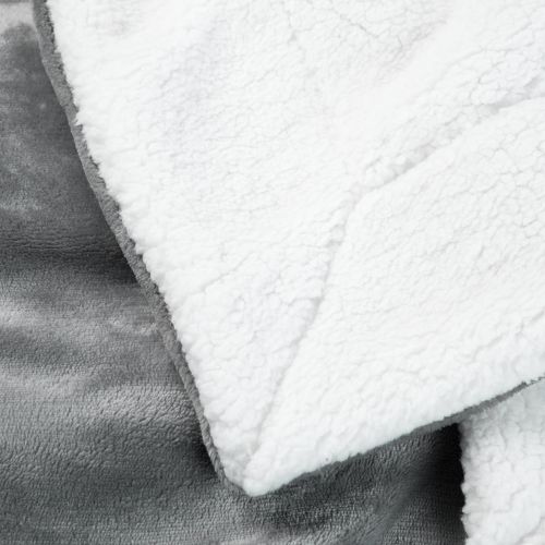  Bedsure BEDSURE Sherpa Fleece Blanket Throw Size Grey Plush Throw Blanket Fuzzy Soft Blanket Microfiber