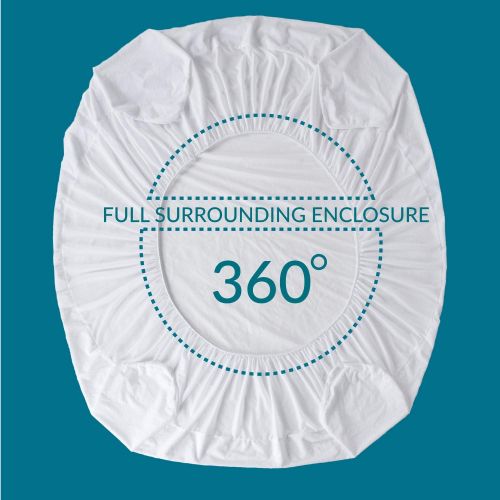  [아마존 핫딜] [아마존핫딜]Bedsure 100% Waterproof Mattress Protector King Size Terry Cotton Deep Pocket Hypoallergenic Mattress Cover-White 78 x 80 inches