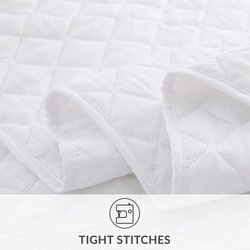  [아마존핫딜][아마존 핫딜] Bedsure Quilt Set White Full/Queen Size (90x96 inches) - Diamond Stitched Pattern - Soft Microfiber Lightweight Coverlet Bedspread for All Season - 3 Piece Reversible (Includes 1 Q