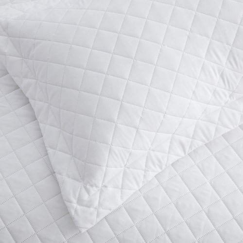  [아마존핫딜][아마존 핫딜] Bedsure Quilt Set White Full/Queen Size (90x96 inches) - Diamond Stitched Pattern - Soft Microfiber Lightweight Coverlet Bedspread for All Season - 3 Piece Reversible (Includes 1 Q