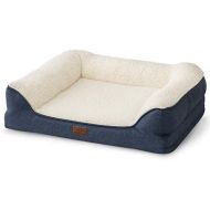 [아마존 핫딜] Petsure 28/36/42 inches Orthopedic Memory Foam Dog Bed for Small, Medium, Large Dogs & Pets - Bolster Couch Extra Large Dog Beds Washable with Removable Cover, Nonskid Bottom