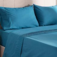 [아마존 핫딜] Bedsure Bed Sheet Set - Teal Bed Sheets Full Size - Soft Brushed Microfiber, Wrinkle Resistant Bedding Set - 1 Fitted Sheet, 1 Flat Sheet, 2 Pillowcases (Full, Teal)