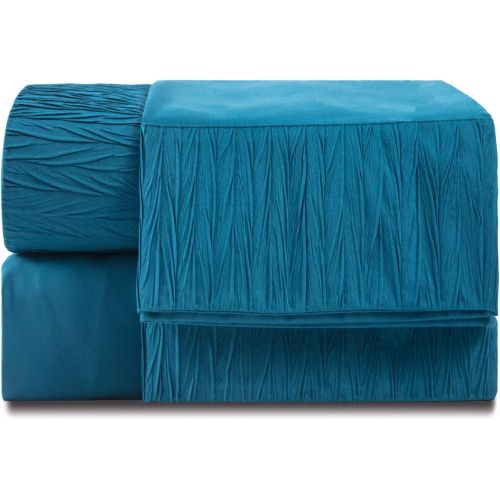  [아마존 핫딜] Bedsure Bed Sheet Set - Teal Bed Sheets Full Size - Soft Brushed Microfiber, Wrinkle Resistant Bedding Set - 1 Fitted Sheet, 1 Flat Sheet, 2 Pillowcases (Full, Teal)