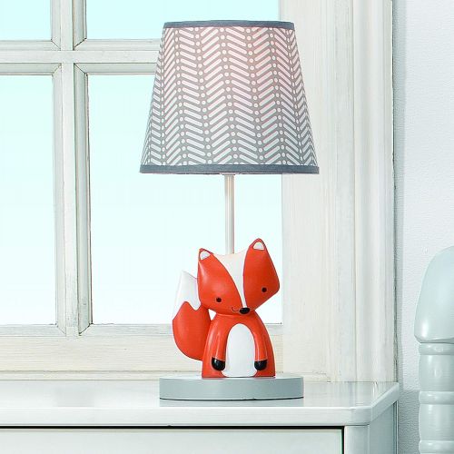  Bedtime Originals Acorn Lamp with Shade & Bulb, Orange