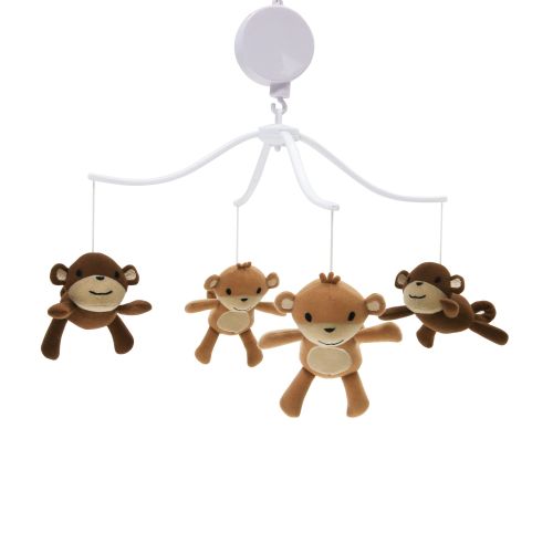  Bedtime Originals Lamp Musical Mobile, Mod Monkey Collection, 1.0 CT