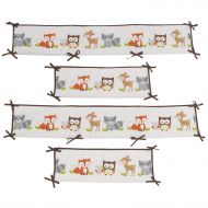 Bedtime Originals Friendly Forest Woodland, 4 Piece Crib Bumper, Green/Brown