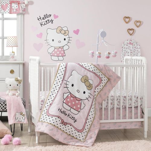  Bedtime Originals Hello Kitty Luv Musical Mobile, Pink/Gold