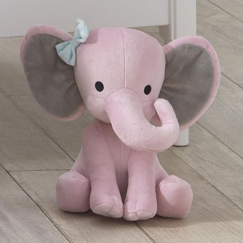  [아마존베스트]Bedtime Originals Twinkle Toes Pink Elephant Plush, Hazel