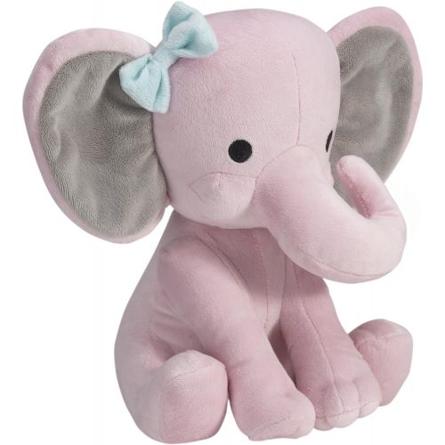  [아마존베스트]Bedtime Originals Twinkle Toes Pink Elephant Plush, Hazel