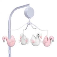 [아마존베스트]Bedtime Originals Blossom Pink/White Swan Musical Baby Crib Mobile