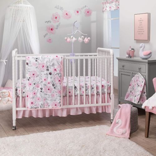  [아마존베스트]Bedtime Originals Blossom Pink/White Swan Musical Baby Crib Mobile