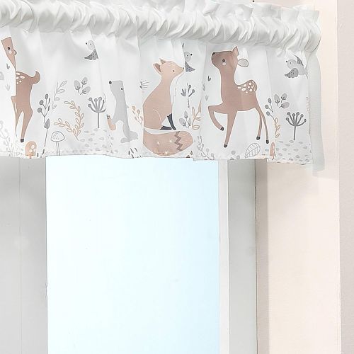  [아마존베스트]Bedtime Originals Deer Park Window Valance, Multicolor (285029)