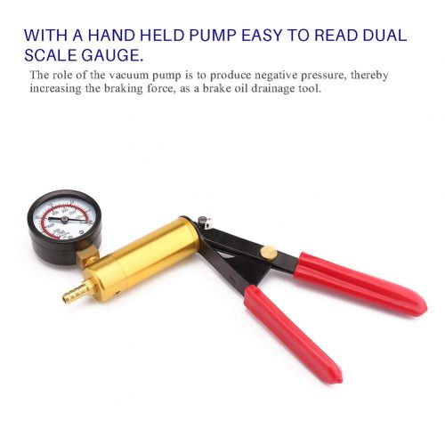  beduan 16pcs Brake Bleeder Kit Hand Held Vacuum Pump Tester with Adapters for Automotive