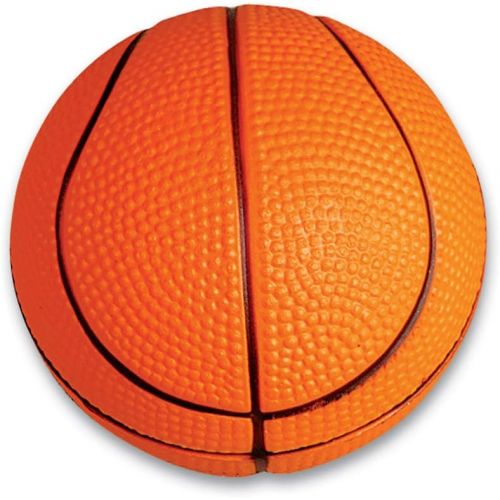  Bedwina Mini Basketball Stress Balls - (Pack of 12) 2.5 Inch Small Foam Basketballs for Kids, Sports Theme Party Favor Toys Birthday Party Game and Anxiety, Stress Relief Squeeze Balls, St