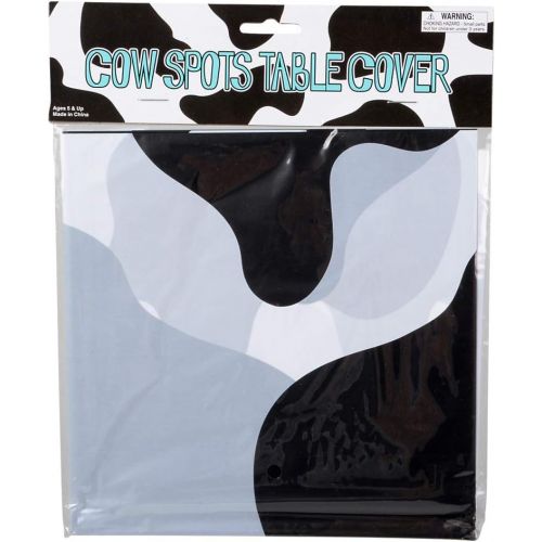  Bedwina Cow Print Tablecloth (6 Pack) 54 x 72 Tablecloths For Farm Animal Themed Party, Birthday Party, Picnic Table Covers