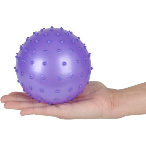  Bedwina Knobby Balls - (Pack of 6) Bulk 7 Inch Sensory Balls and Spiky Massage Stress Balls, Fun Bouncy Ball Party Favors, Stocking Stuffers for Kids, Toddlers