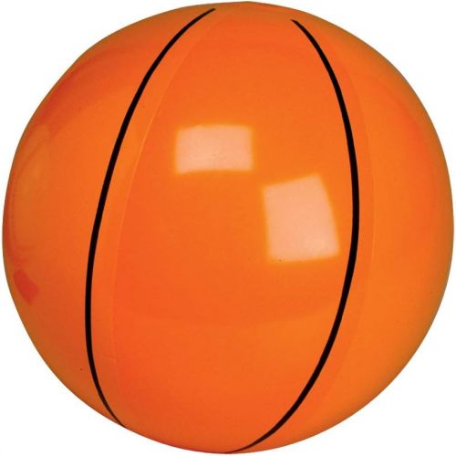  Bedwina Inflatable Basketballs (Pack of 12) 16 inch, Beach Balls for Sports Themed Birthday Parties, Beach Pool Party, Games, Favors, Stocking Stuffers