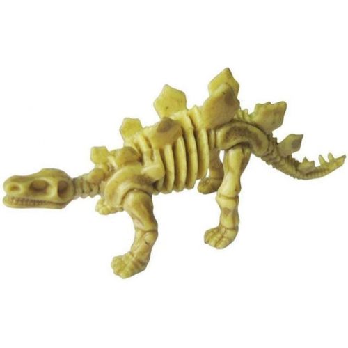  Bedwina Dinosaur Fossil Skeleton (24 Pieces) Assorted Figures Dino Bones, 3.7 Inch - for Science Play, Dino Sand Dig, Party Favor, Decorations and Stocking Stuffer